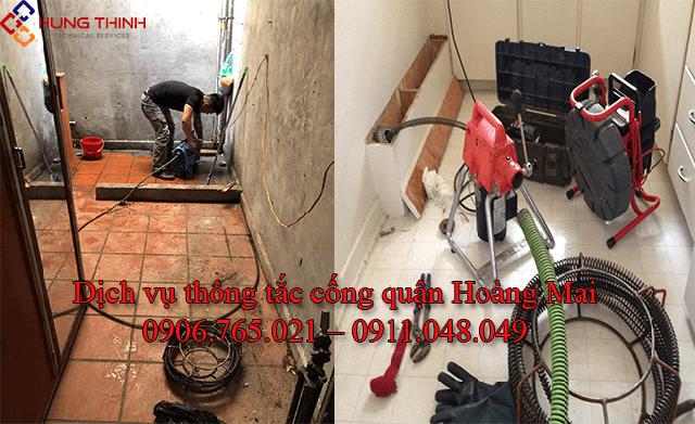 Thông tắc cống Hoàng Mai: Tư vấn 24/7, phục vụ nhanh chóng và tiết kiệm
